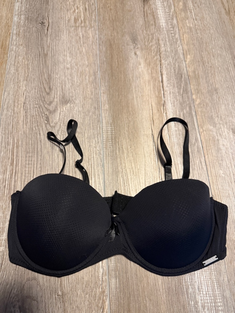 Nautica Black Convertible Under Wire Push-Up Bra